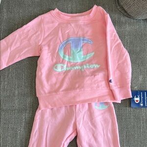 Champion Kids Pink Sweat Suit